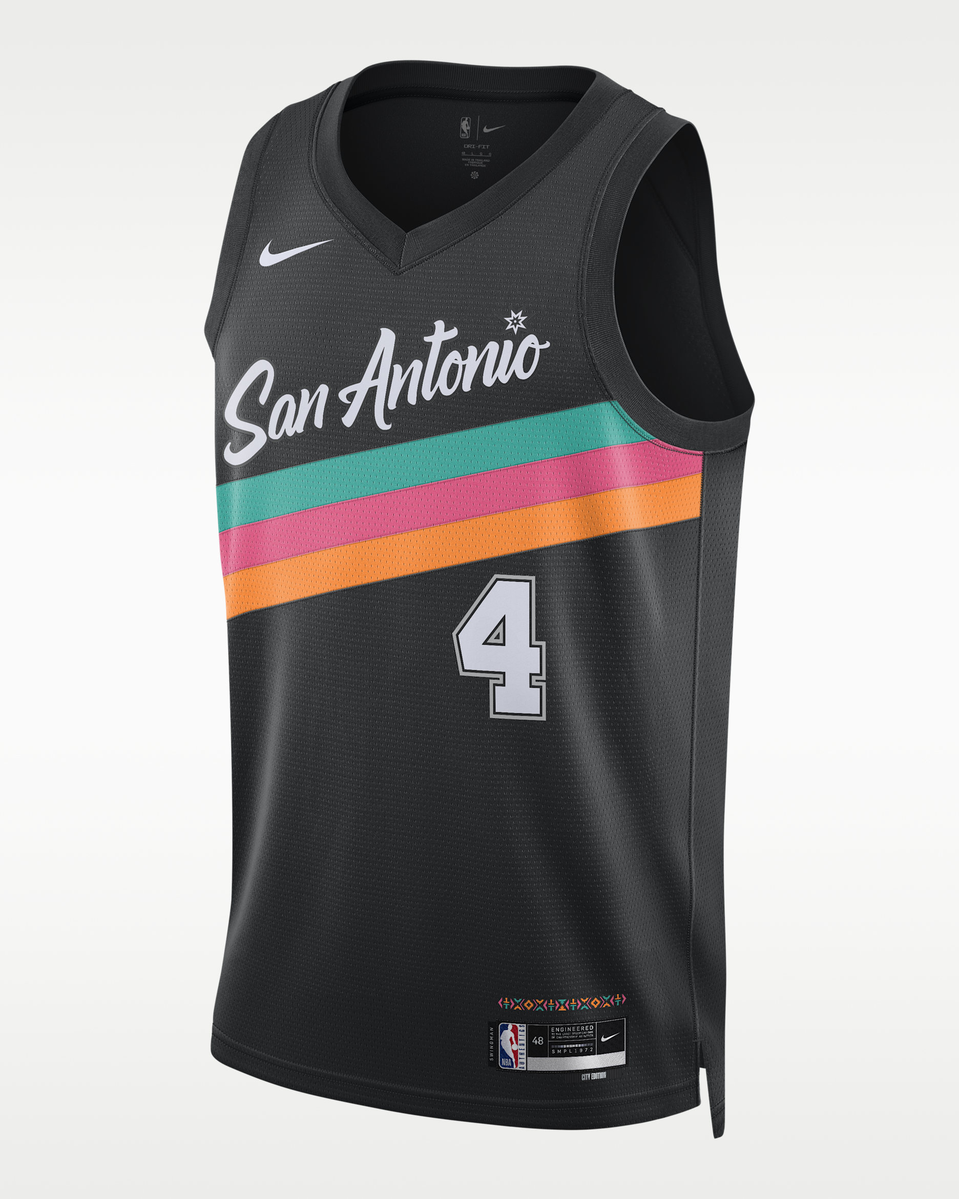 De'Aaron Fox San Antonio Spurs City Edition Men's Nike NBA
